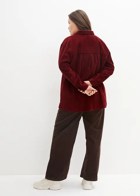 Chemise en velours c&ocirc;tel&eacute; 100% coton, bonprix