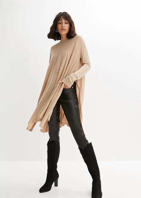 Long-Pullover aus Viskose-Mix, bonprix
