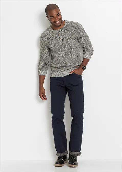 Thermo Classic Fit Jeans mit kuscheligem Flanellfutter, Straight, bonprix