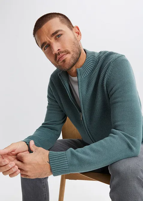 Feinstrickjacke aus reiner Baumwolle, bonprix