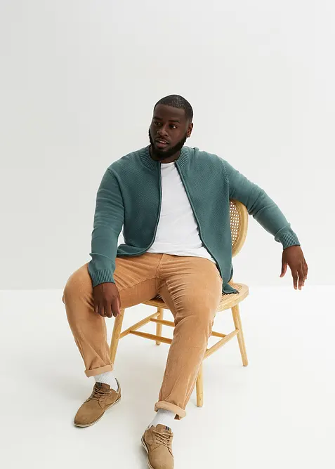 Gilet en fine maille 100% coton, bonprix