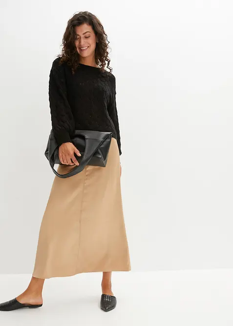 Pull en maille ajourée, bonprix