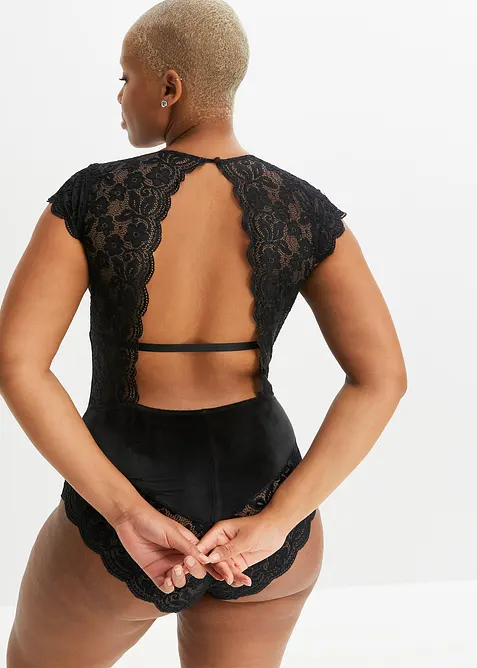 Body aus Samt, bonprix