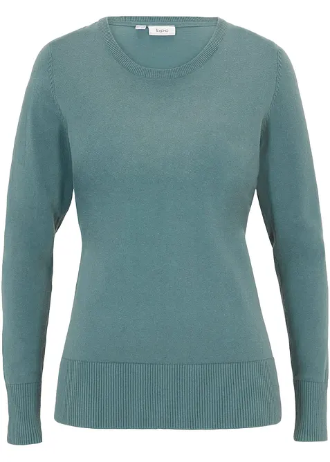 Basic Pullover mit recycelter Baumwolle, bonprix