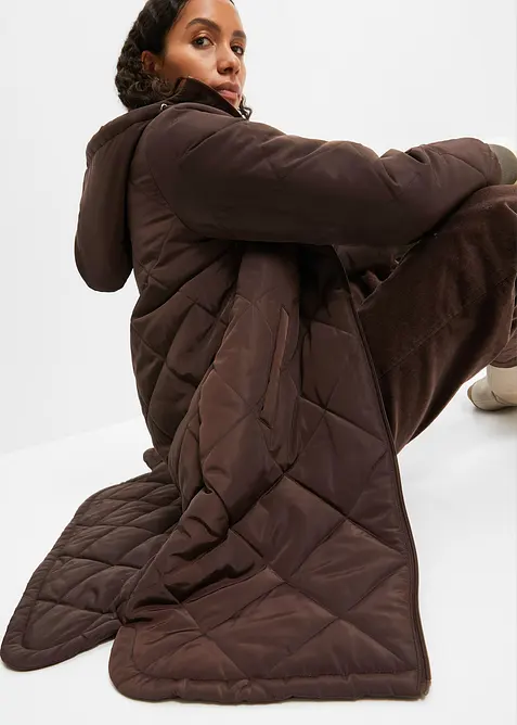 Manteau court &agrave; capuche, matelass&eacute;, bonprix