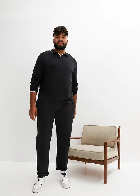 Polo manches longues 100% coton, bonprix