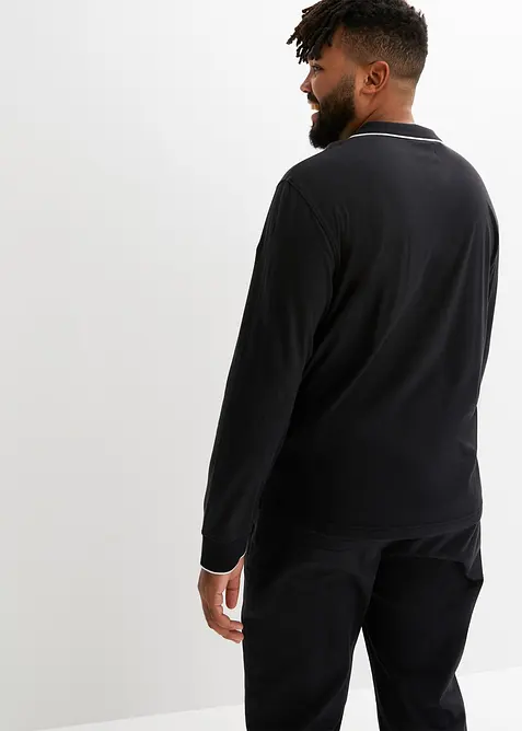 Polo manches longues 100% coton, bonprix