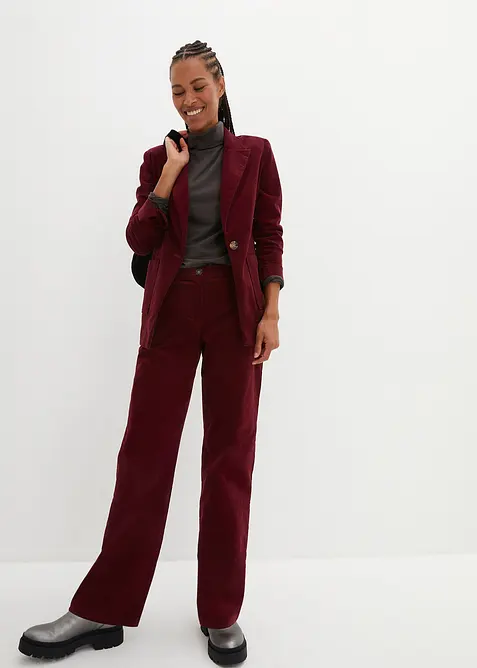 Cordhose aus Bio-Baumwolle mit Stretch, bonprix