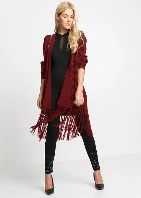 T-shirt manches longues en viscose et mesh, bonprix