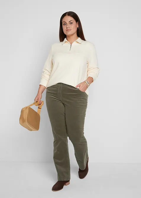 Stretch-Cordhose, Bootcut, bonprix