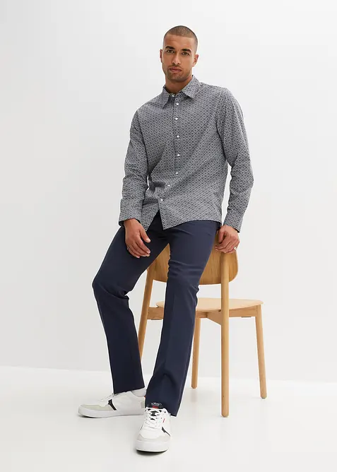 Business-Hemd aus reiner Baumwolle, Langarm, bonprix