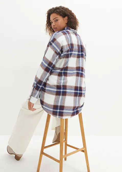 Chemisier en flanelle 100% coton, bonprix