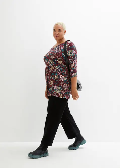 High-Waist-Cordhose aus Baumwoll-Mix, bonprix