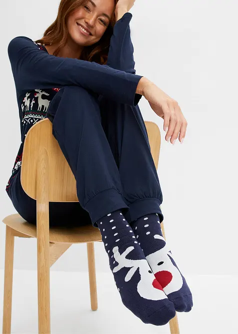 Thermo Socken mit weichem Innenfrottee (3er Pack), bonprix