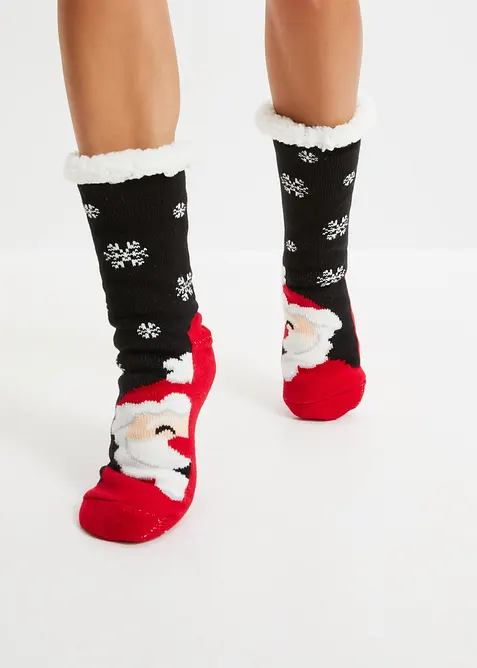 Kuschelsocken mit Teddy Futter, bonprix