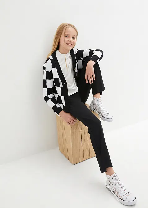 Schlaghose aus Bio-Baumwoll-Mix mit seitlichen Schlitzen, bonprix