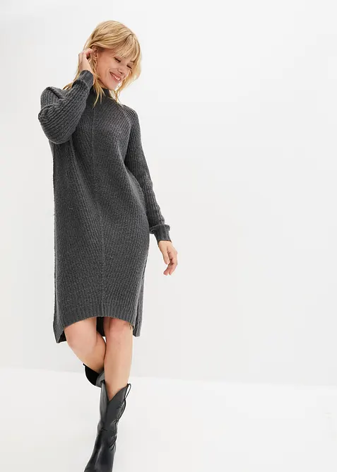 Robe en maille longue derrière, bonprix