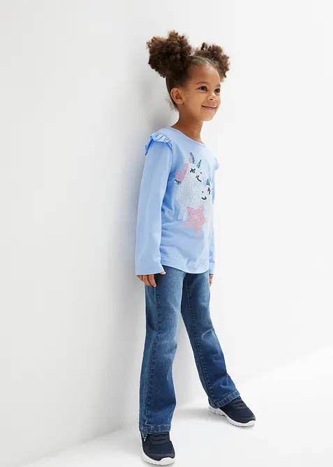 Bootcut-Jeans Mid Waist mit Bequembund, bonprix