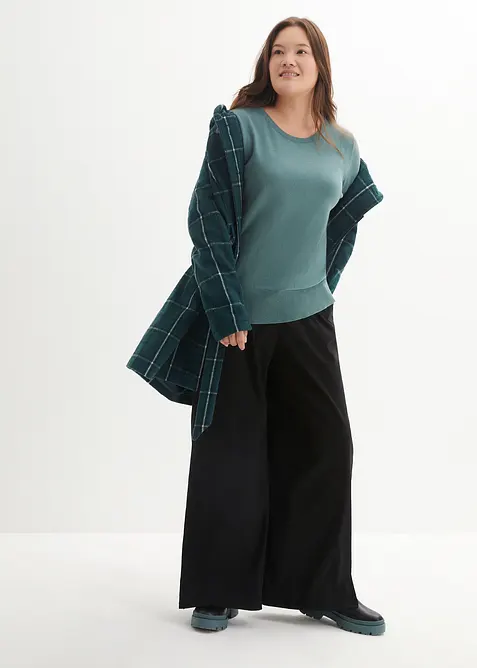 Basic Pullover mit recycelter Baumwolle, bonprix