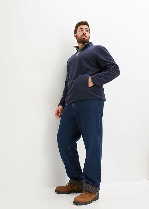 Polaire à col camionneur, poches pratiques et détails contrastés, bonprix