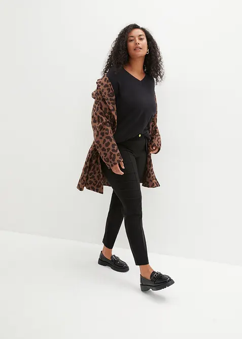 Stretch-Schlupfhose aus flie&szlig;endem Viskose-Mix, bonprix