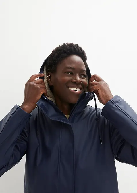 Regenjacke mit Teddyfutter, bonprix