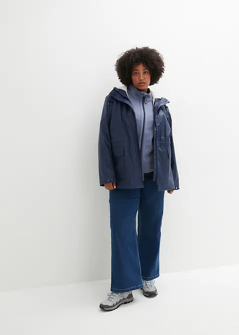 Regenjacke mit Teddyfutter, bonprix