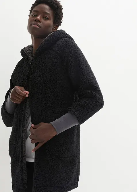 Teddy-Fleece Jacke, bonprix