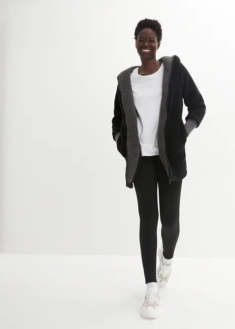 Teddy-Fleece Jacke, bonprix
