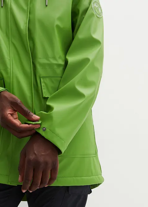 Veste de pluie avec doublure peluche en mati&egrave;re imperm&eacute;able, bonprix