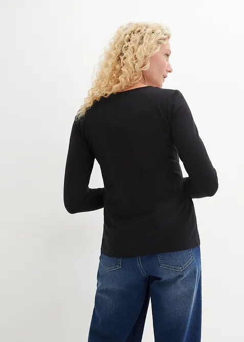 Langarmshirt (2er Pack), bonprix