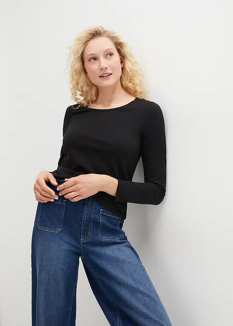 Langarmshirt (2er Pack), bonprix