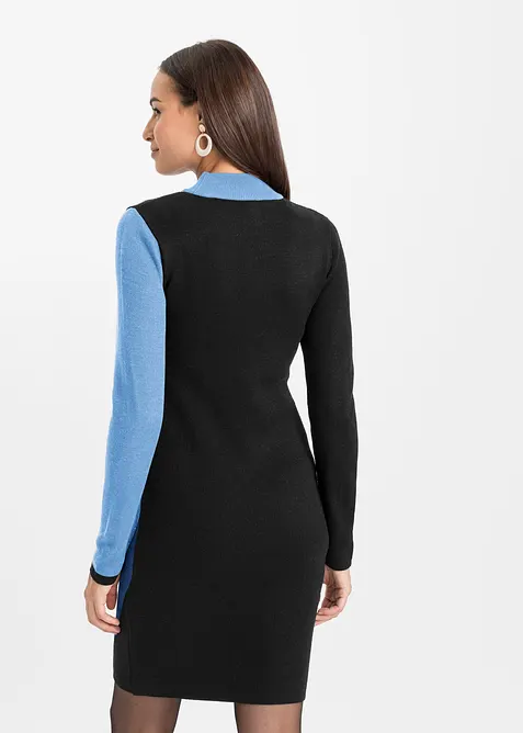 Robe en maille jacquard à rayures modernes, bonprix