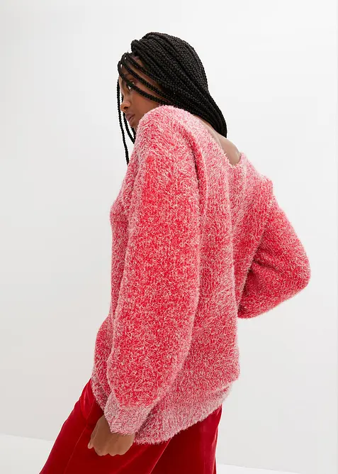 Oversized Longpullover mit Lurex, bonprix