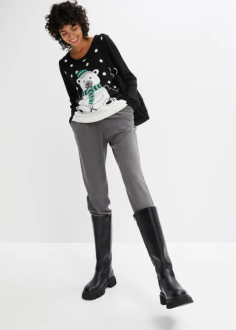 Hose mit Rundumgummizug, bonprix