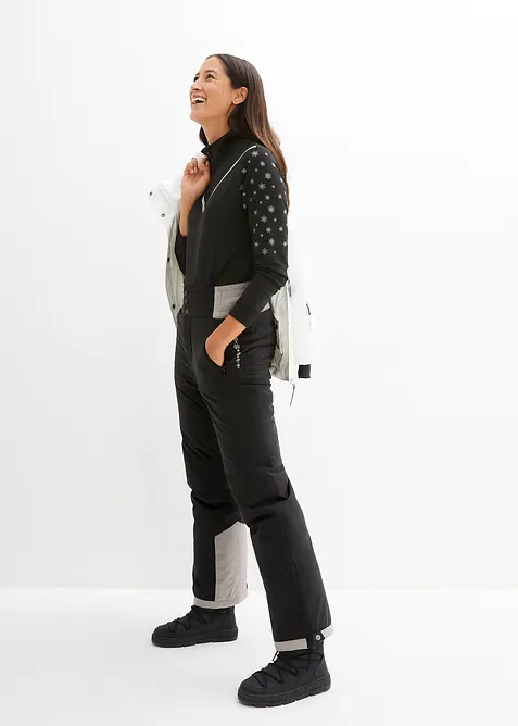 Ski Thermo-Funktionshose mit High Waist Bequembund, wasserdicht, bonprix