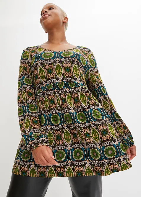 Tunika-Shirt aus Viskose-Mix, bonprix