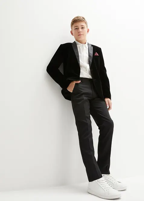 Anzug + Hemd + Krawatte (4-tlg. Set), bonprix