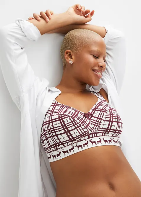 Lot de 2 soutiens-gorge coton sans armatures, bonprix