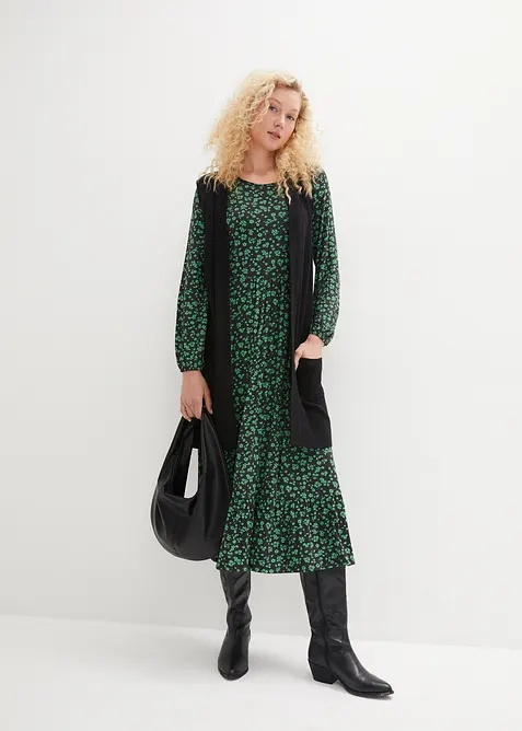 Jerseykleid aus fließendem Viskose-Mix, bonprix