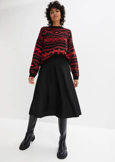 Jupe en viscose majoritaire, longueur genou, bonprix