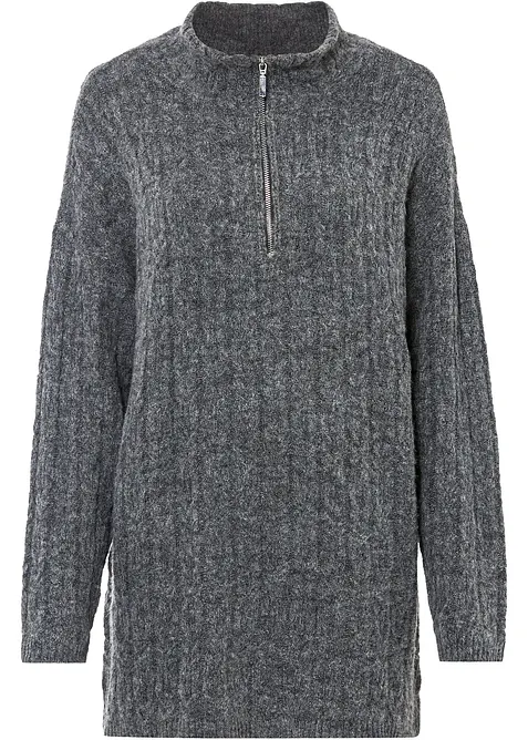 Longpullover mit Zopfmuster, bonprix