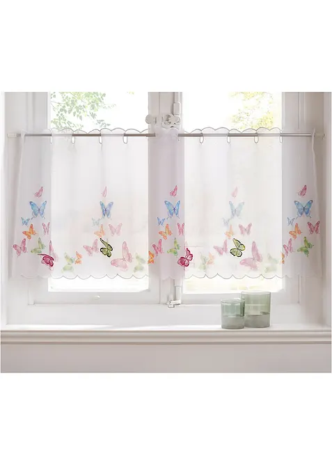 Scheibengardine mit Schmetterlingsmotiven, bonprix