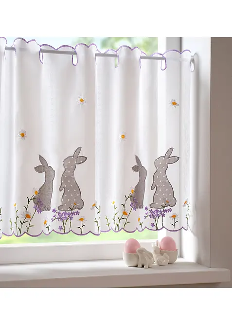 Scheibengardine mit Stickerei, bonprix