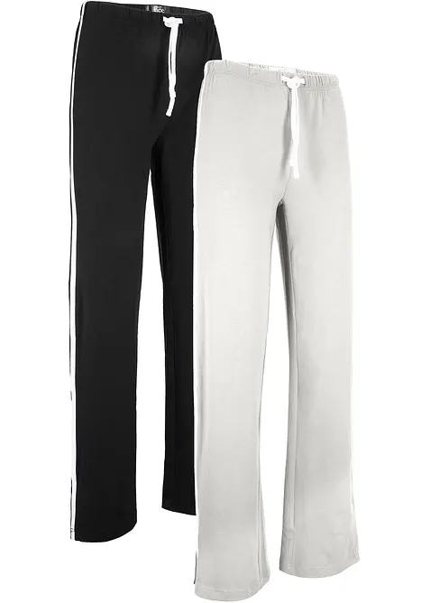Jersey-Hose aus Baumwolle mit Stretch (2er Pack), bonprix