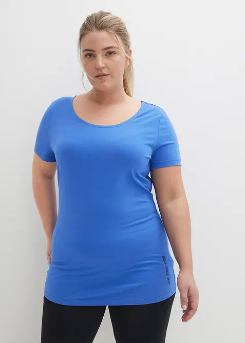 Longshirt mit Schriftzug (2er Pack), bonprix