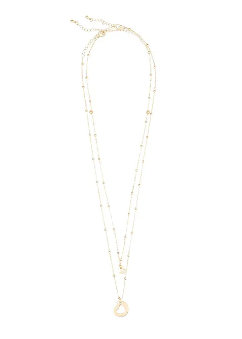 Colliers (ens. 2 pces) avec pendentifs cœurs, bonprix