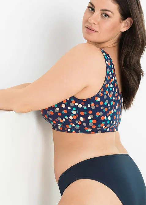 Vorderverschluss-BH ohne Bügel mit Bio-Baumwolle (2er Pack), bonprix