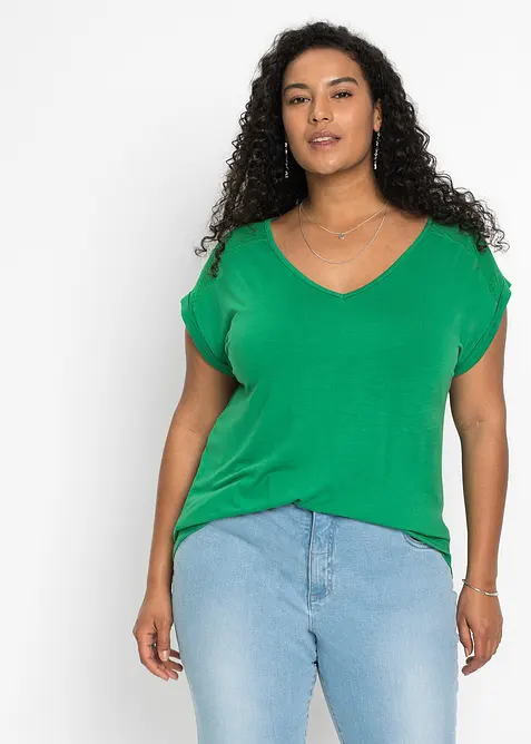 T-shirt doux en viscose extensible, bonprix