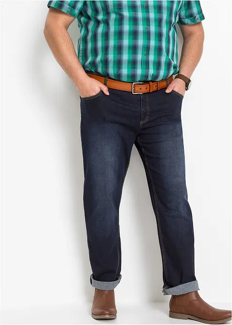 Lot de 2 jeans extensibles Regular légers, droits, bonprix